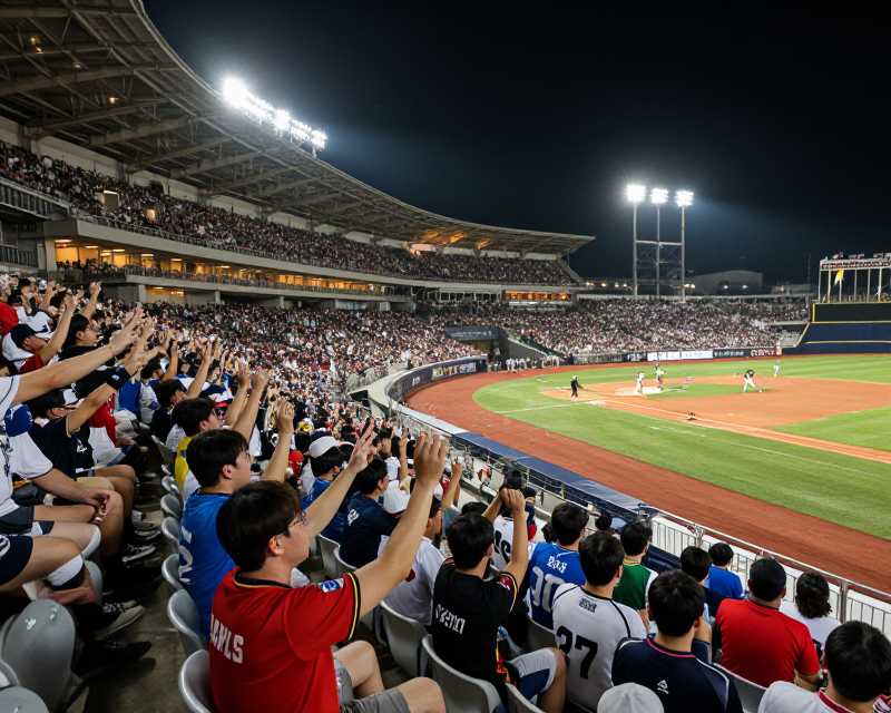 Korean Baseball Stadium Atmosphere