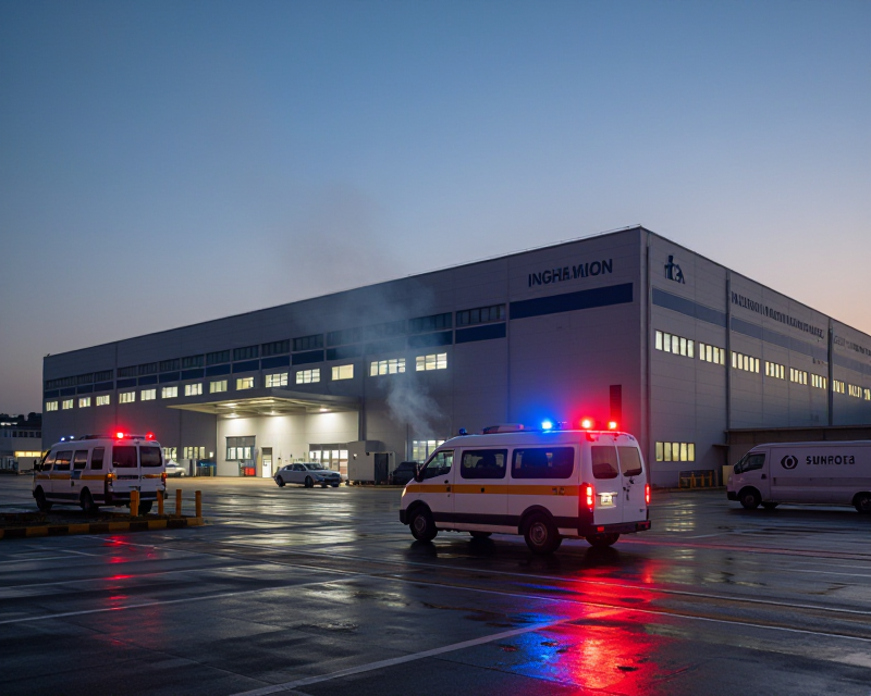 Incheon Logistics Center Fire Scene