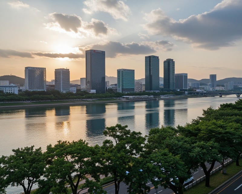 Morning cityscape in Seoul