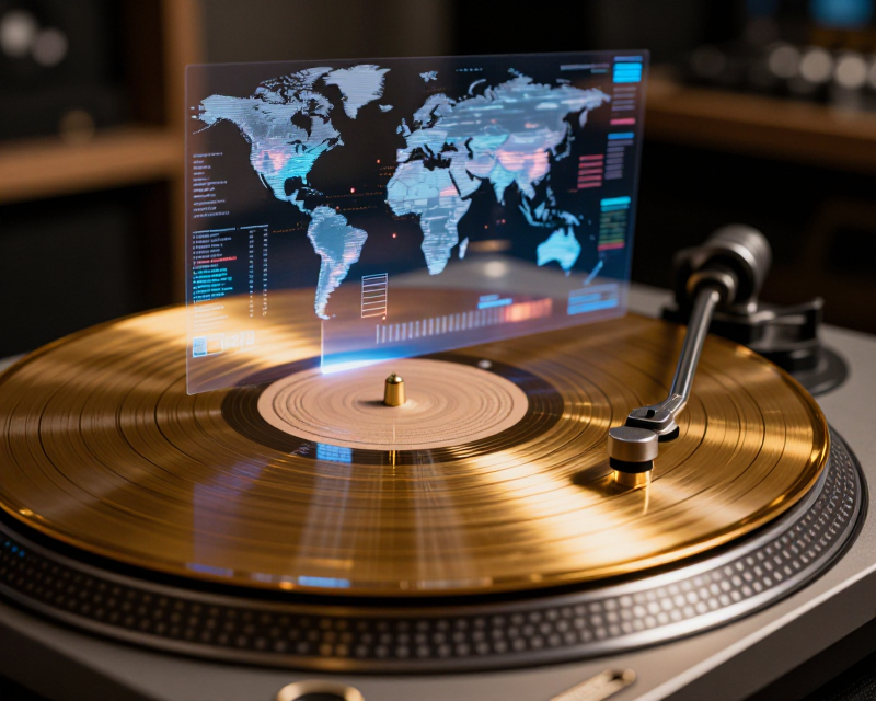 Global Music Chart Success Concept
