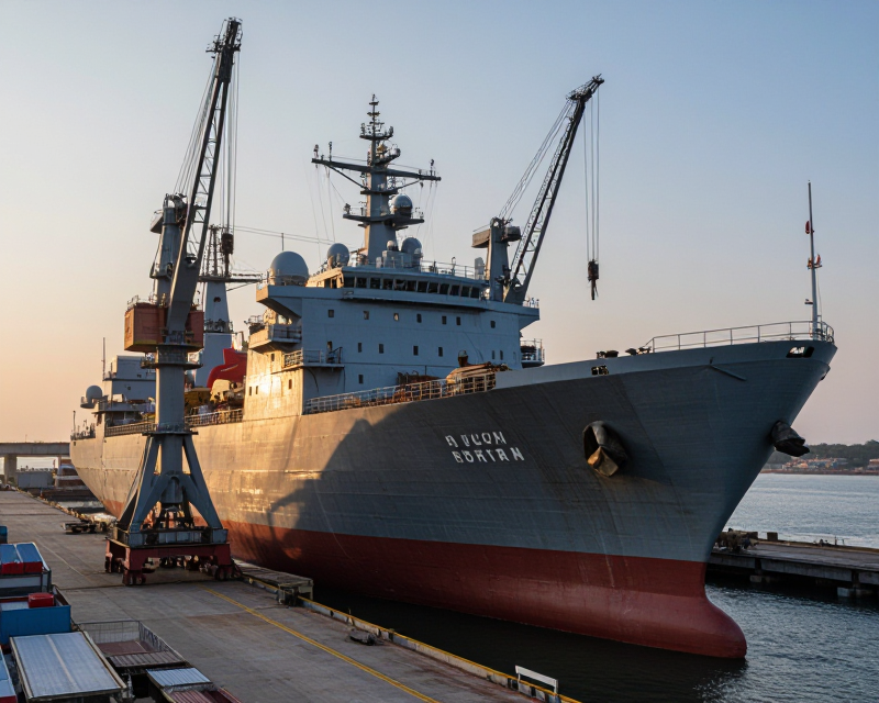 South Korean Naval Shipyard