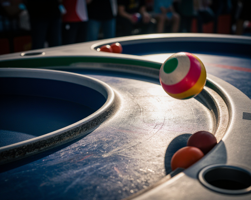 Teqball Action Close-up