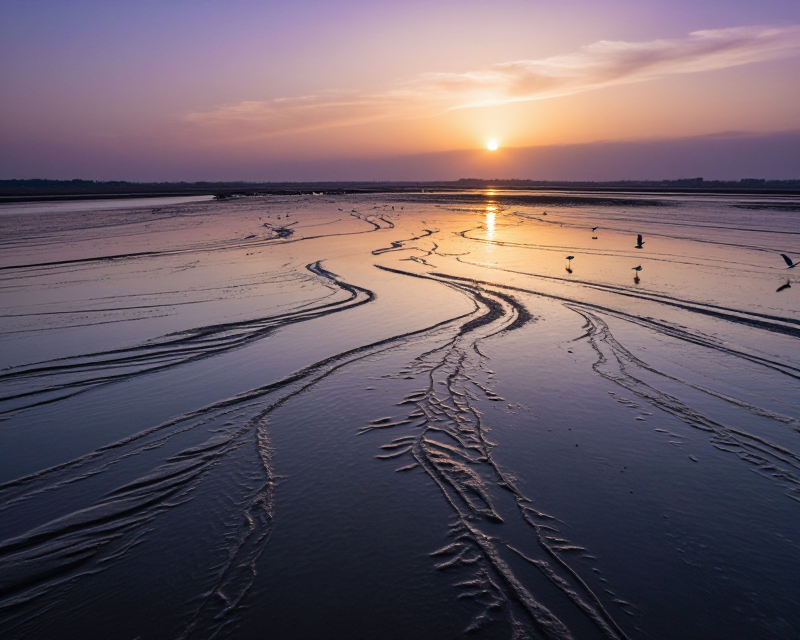 Cinematic Korean Tidal Flat