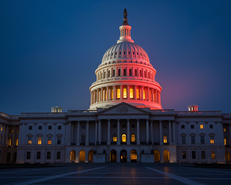 US Capitol Political Tension