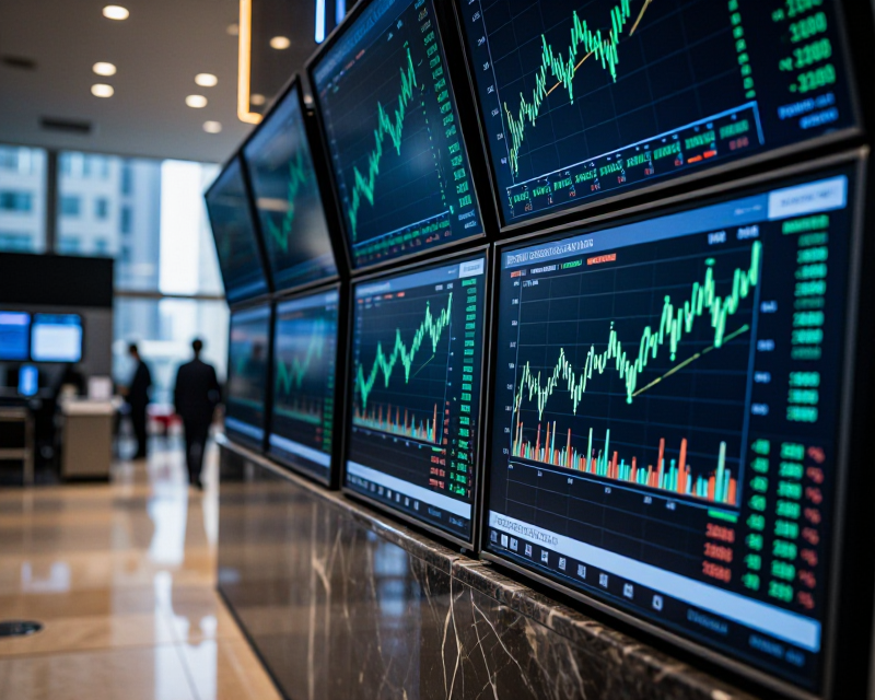 Financial Market Rebound Concept