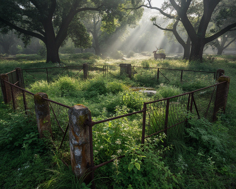 Nature Reclaiming Abandoned Land