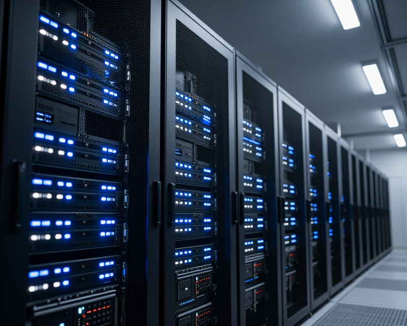 High-tech Data Center Atmosphere