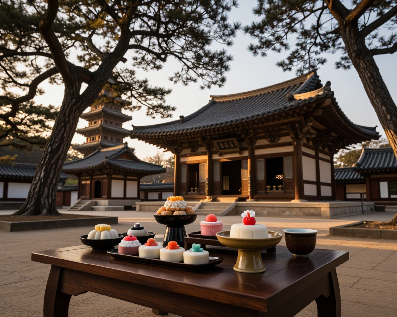 Korean Buddhist Temple Atmosphere
